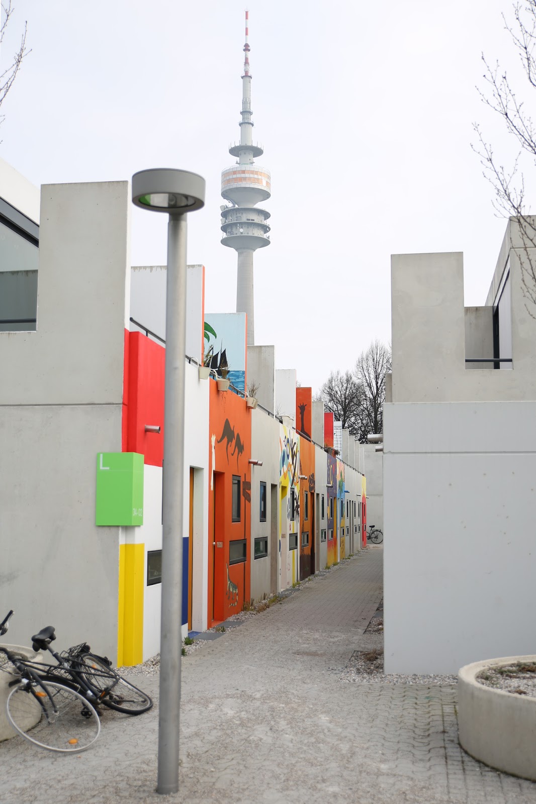 Fraubath Rebuilt student housing at the Olympic Village, Munich