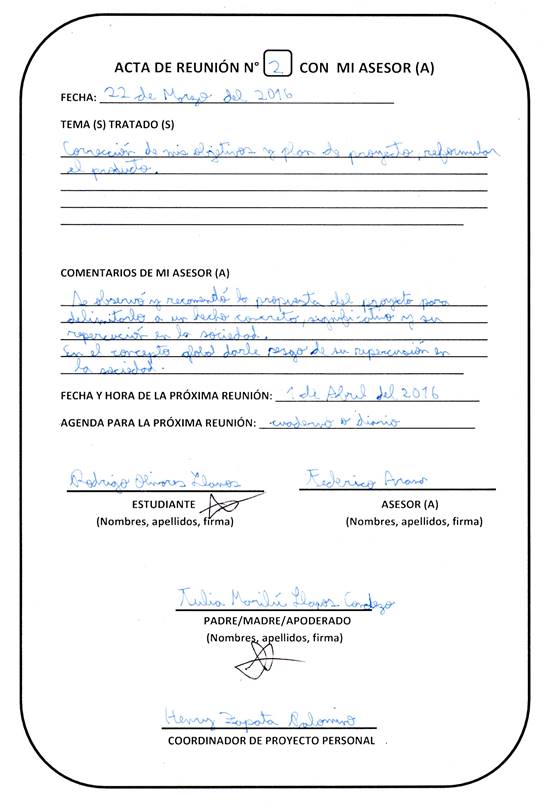 acta de reuniones