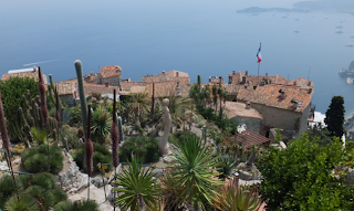 Eze Village - View from Cactus botanical gardens Eze Village - View from Cactus botanical gardens