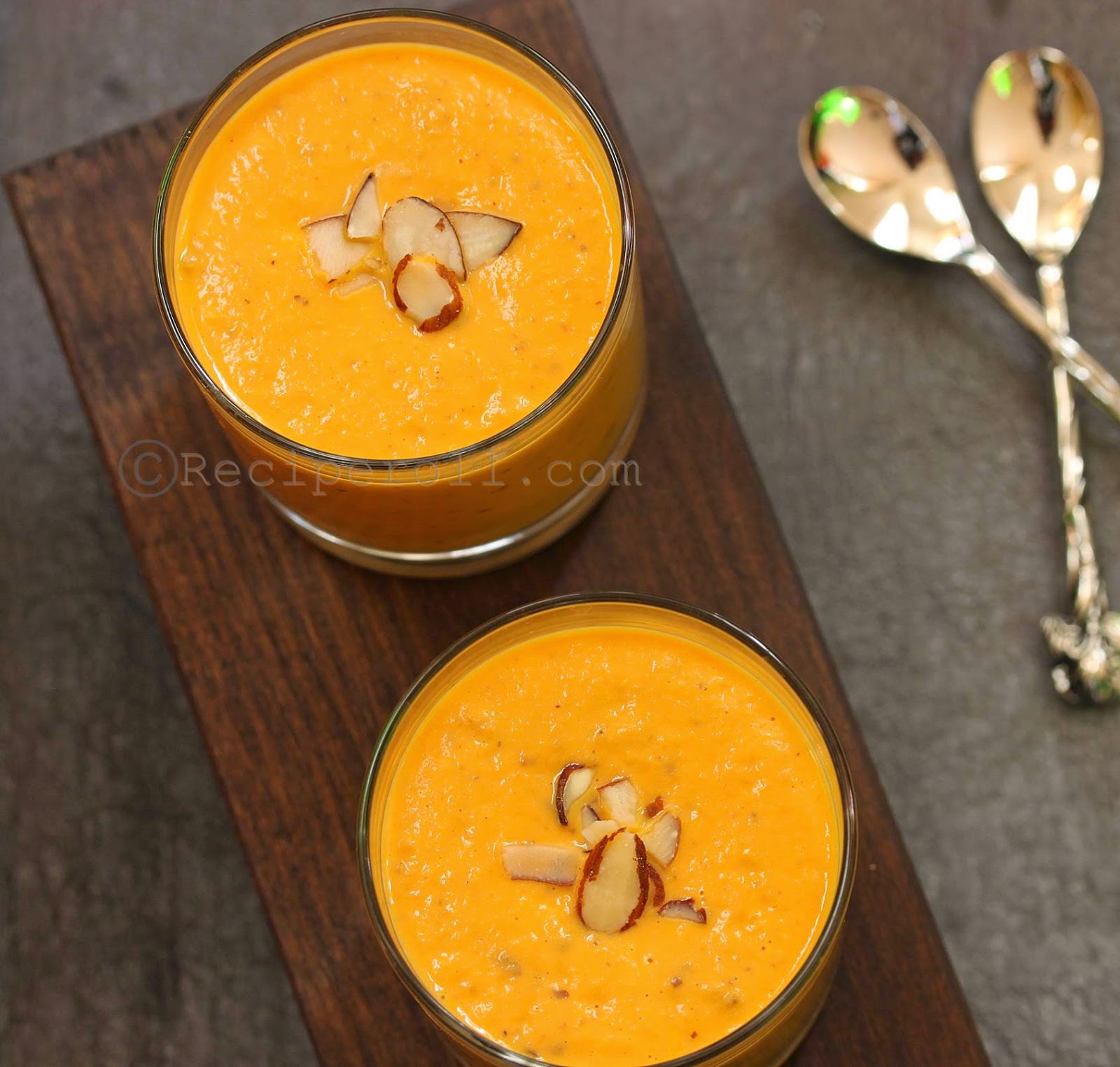 carrot milkshake | carrot smoothie with shallots