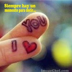 I love you....