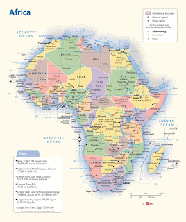 Africa Wall Map - Political