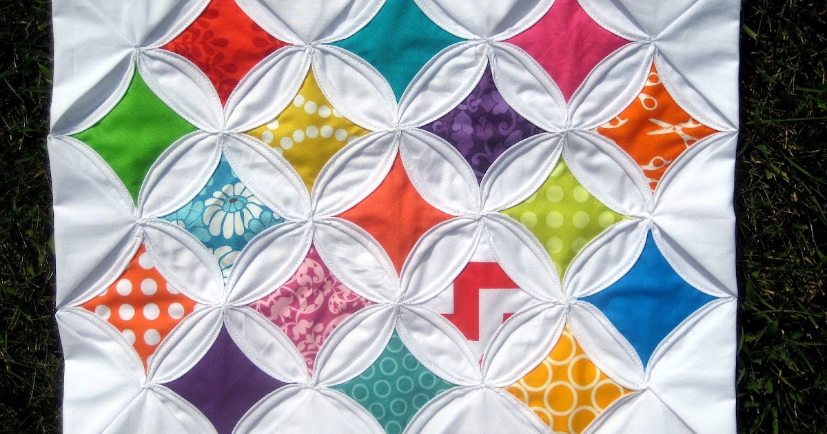 Quilty Habit Circus Tent A Finished Cathedral Window Mini Quilt