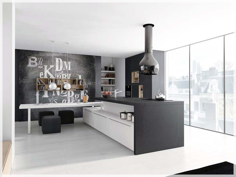 Minimalistisk kjøkken design interiør inspirasjon