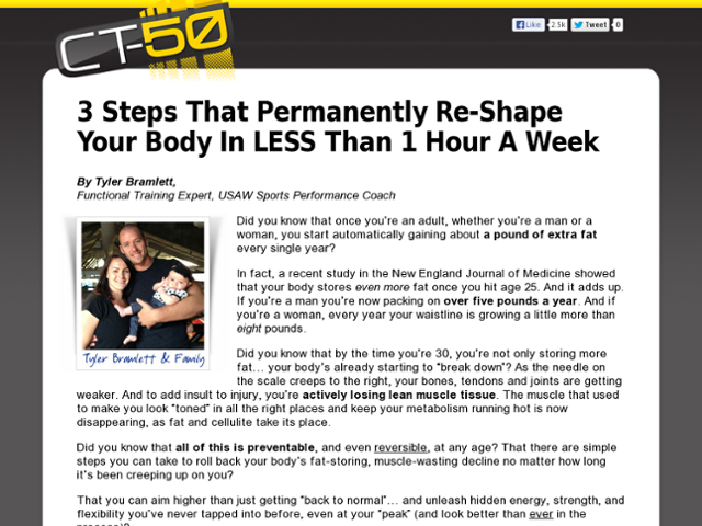 CT-50 Fitness & Fat Loss Review
