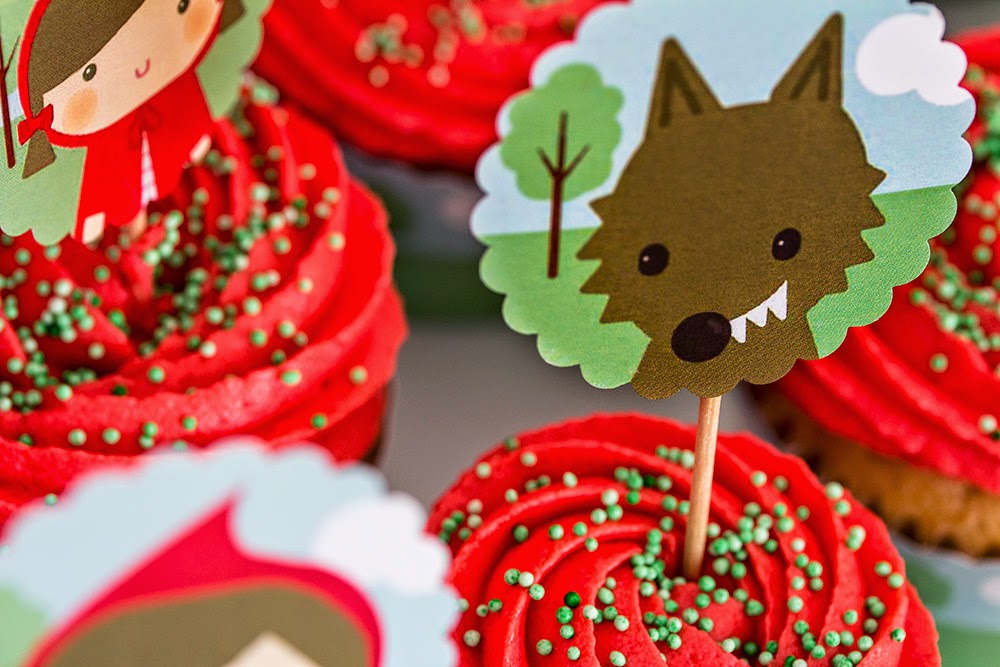 Cupcake da Chapeuzinho vermelho - Delicias Caseiras Festas e Eventos