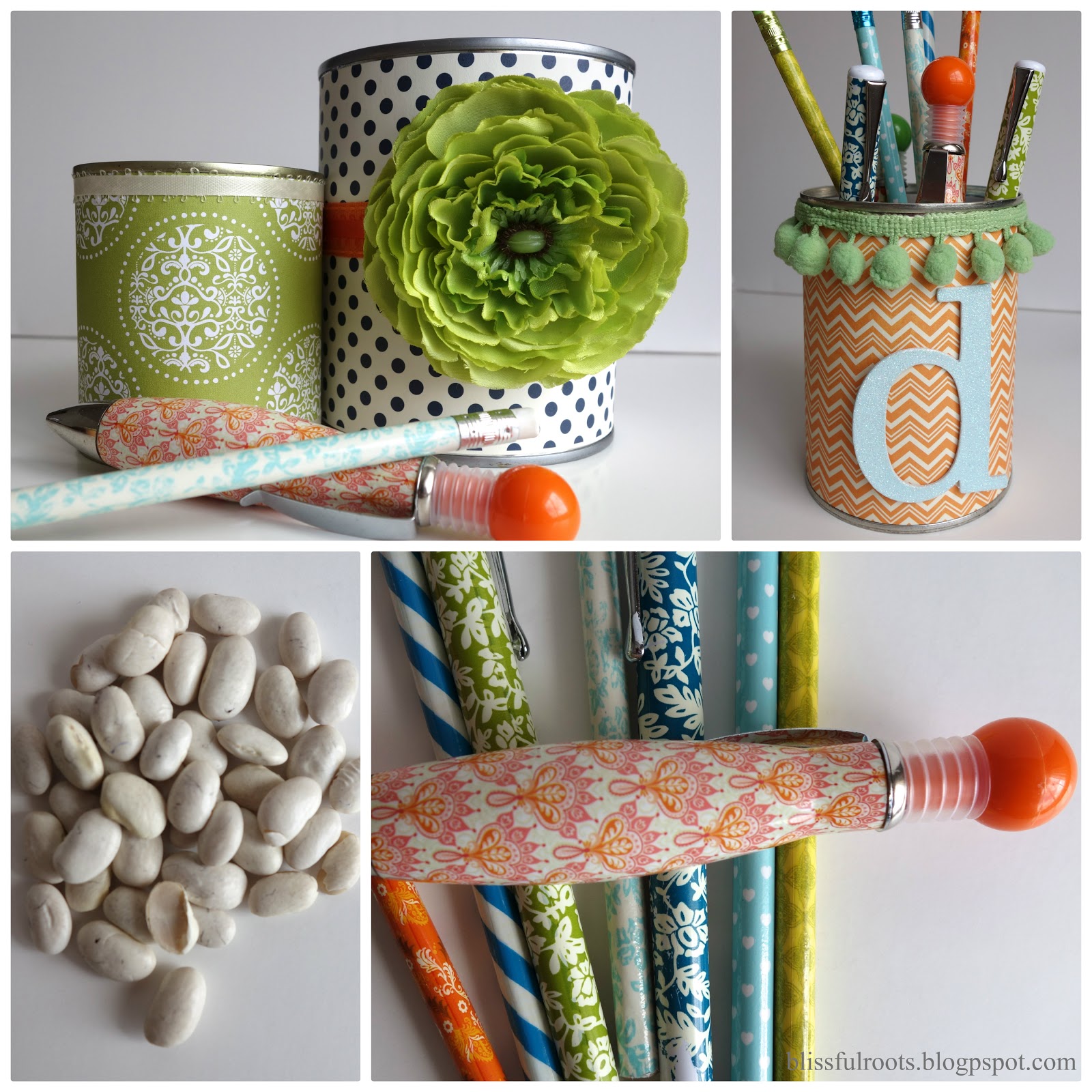 BLISSFUL ROOTS DIY Tin Can Organizers