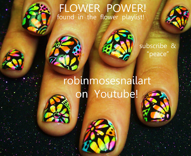 robin moses nail art "neon nails"