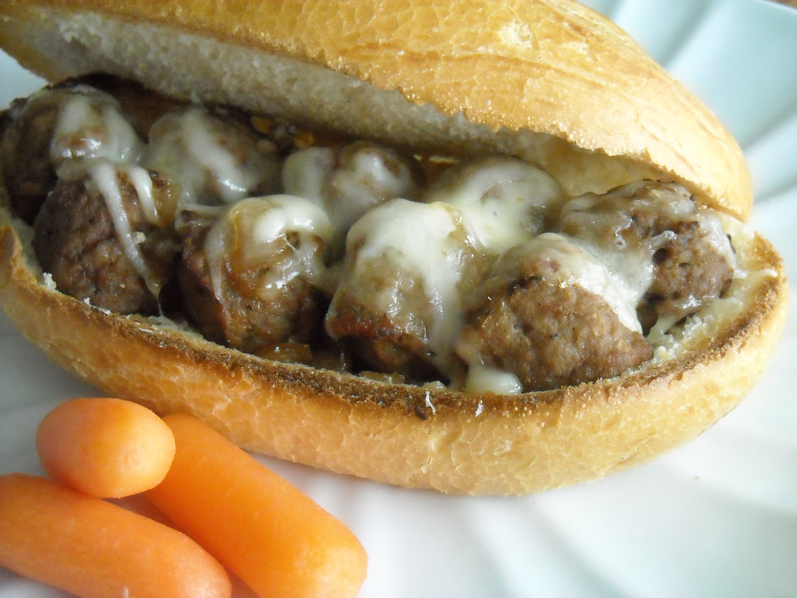 Slow Cooker Bavarian Meatball Sandwich Recipe Six Sisters' Stuff