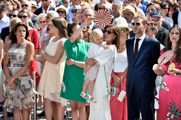 Prince Albert and Princess Charlene, Princess Stephanie, Charlotte Casiraghi, Camille Gottlieb, Pauline Ducruet, Princess Caroline, Andrea Casiraghi and Tatiana Casiraghi, Prince Jacques and Princess Gabriella, Pierre Casiraghi and Beatrice Borromeo, Louis Ducruet