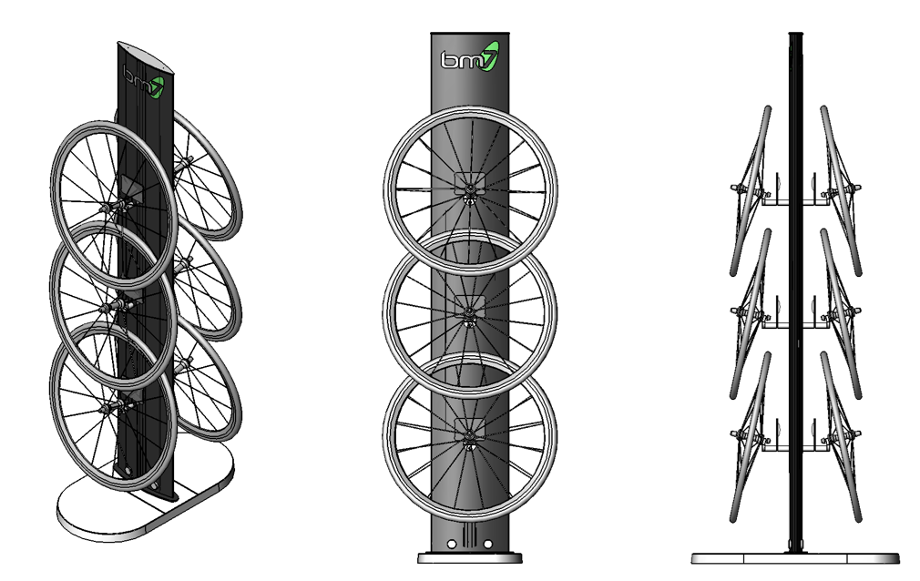 bike wheel display
