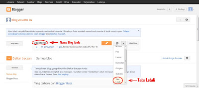 Pilih Tata Letak Cara Memasang Widget Di Blogspot