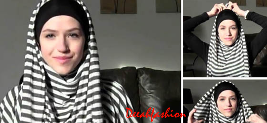 Trend Jilbab Stripes Jilbab Garis Hitam Putih Trend Jilbab Stripes Jilbab Garis Hitam Putih