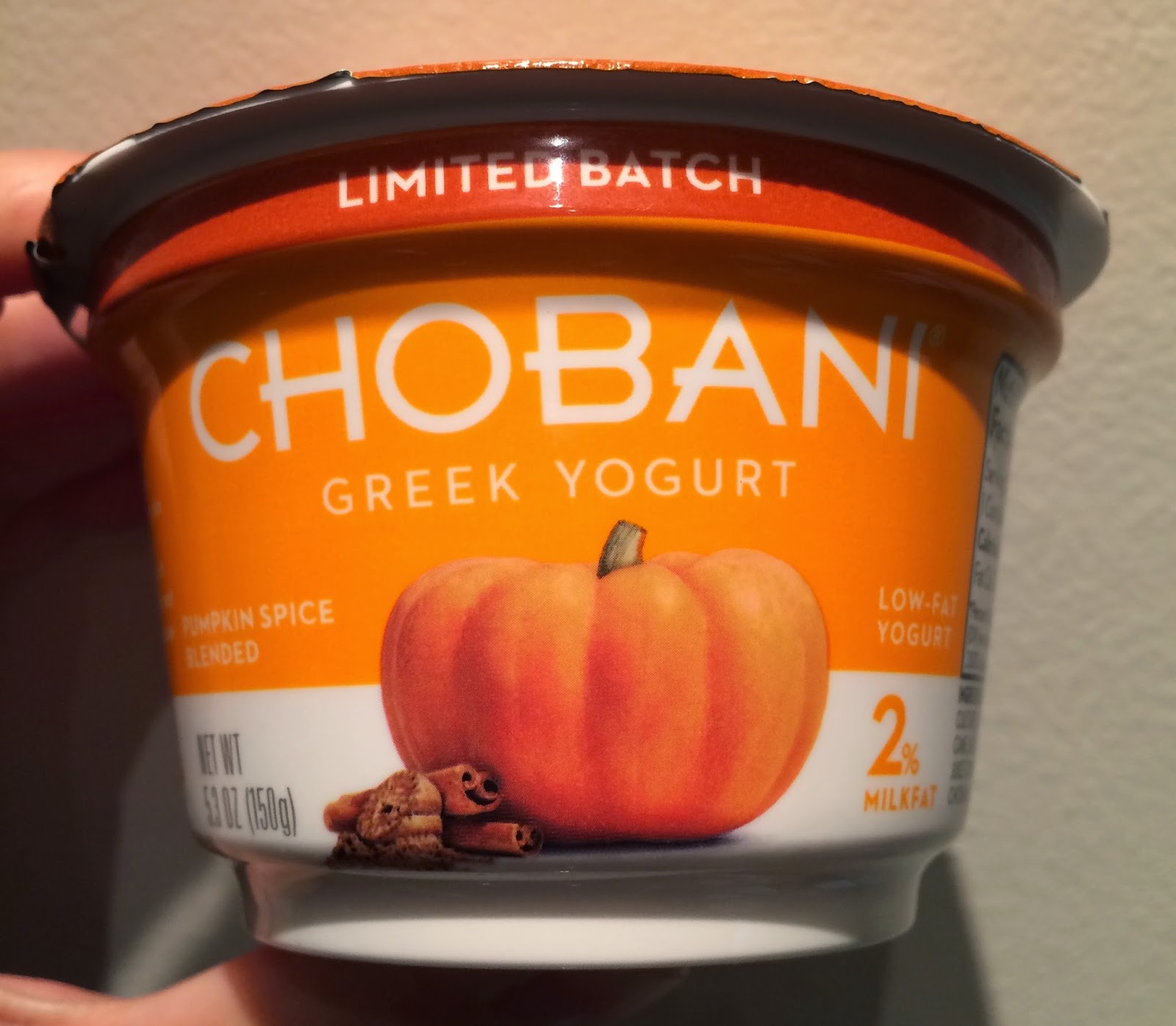 Chobani Greek Yogurt Pumpkin Spice / チョバニ ギリシャヨーグルト パンプキンスパイス I'm
