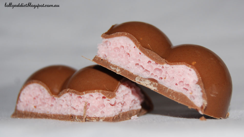 Lolly Addict Australian Confectionery Reviews Cadbury Bubbly Strawberry
