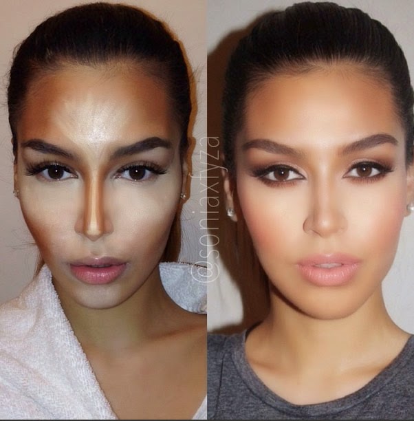 Goss makeup artist promoting Sonia&Fyza's buffing technique. Lipstick Alley