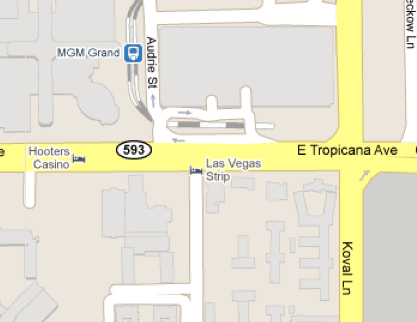 las vegas map strip 2011. las vegas strip 2011. map of