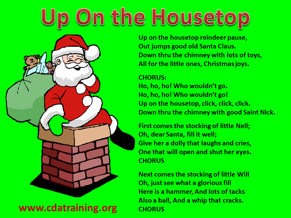 Child Care Basics Resource Blog: Up On the Housetop