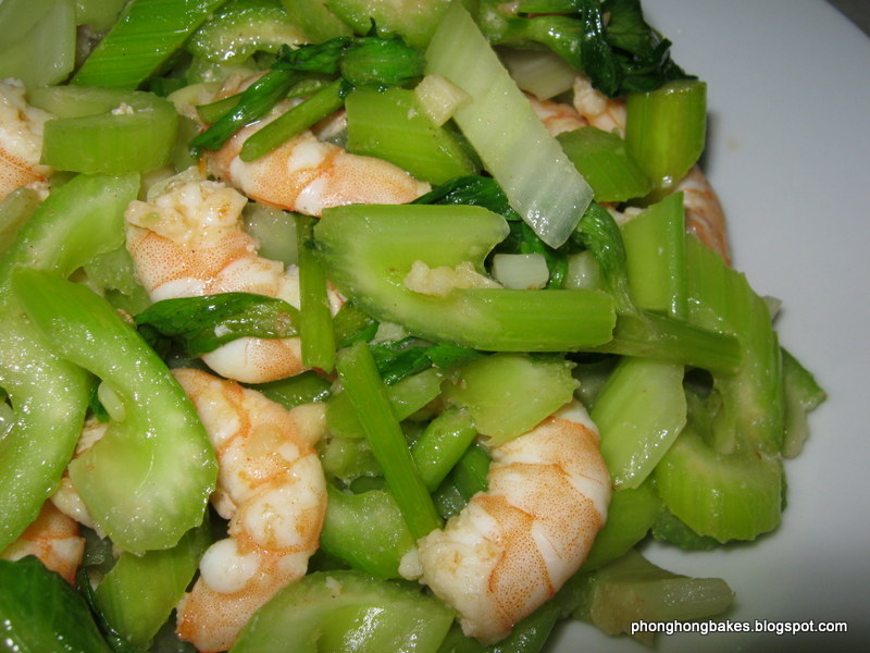 Stir Fried Celery with Prawns Fresh Food Recipes