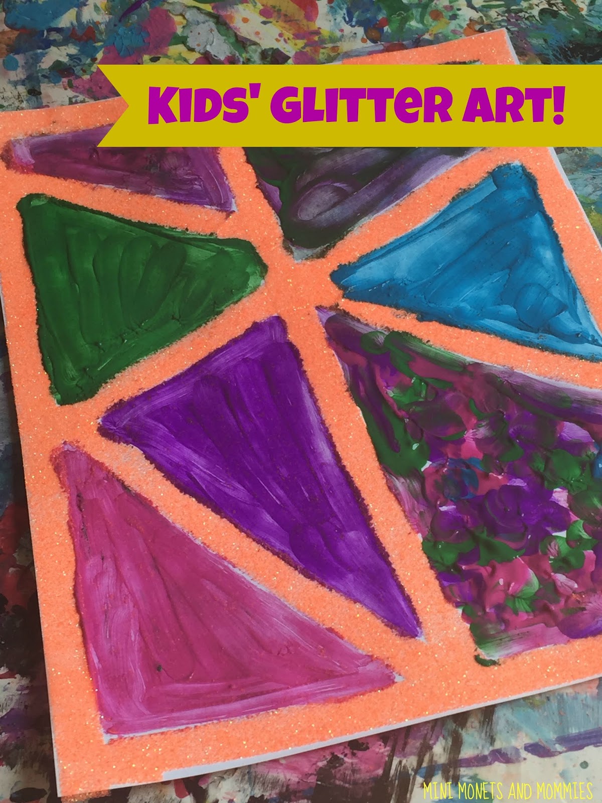 Kids' Tissue Paper Collage Made Easy with Double-Sided Tape!