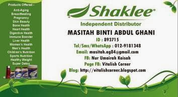 Agen Sah Shaklee Malaysia