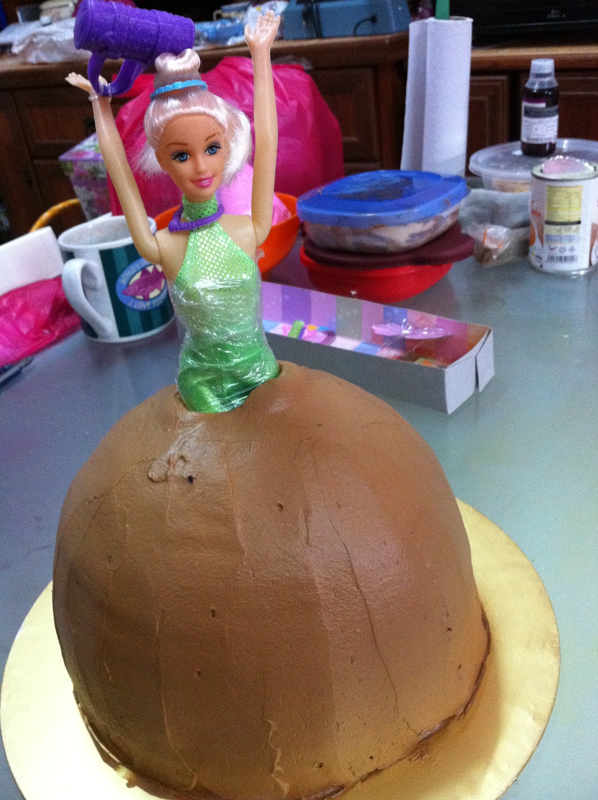 Maria Homemade Cake How to decorate A Doll Cake