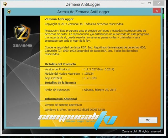 Zemana AntiLogger Version 1.9.3 Español Zemana AntiLogger Version 1.9.3 Español