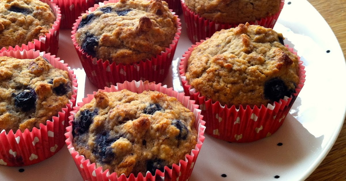 Positively Vegan Banana Blueberry Muffins