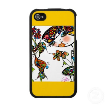 Primvera en Grafitti Couture Yellow iPhone 4 case