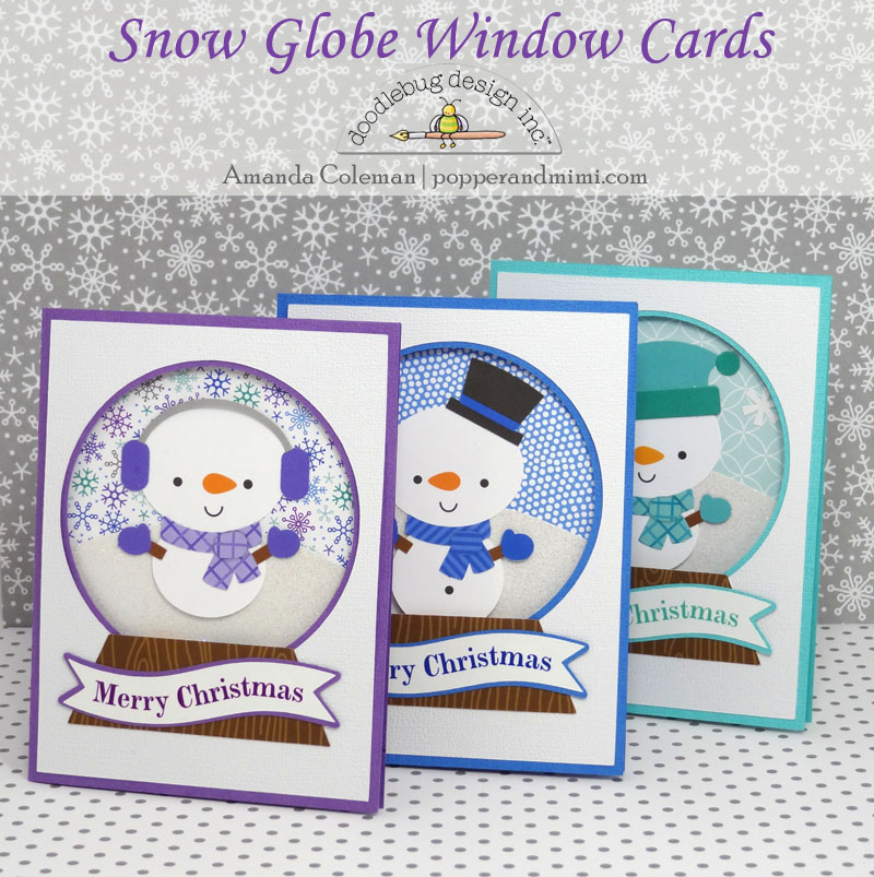 Doodlebug Design Inc Blog Frosty Friends Double Snow Globe Inspiration