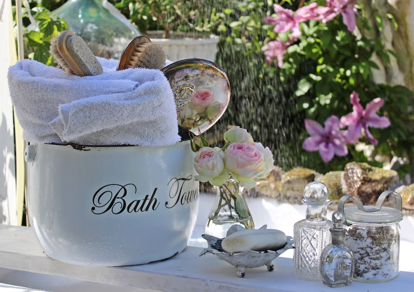 Hos villa fryd: store badedag