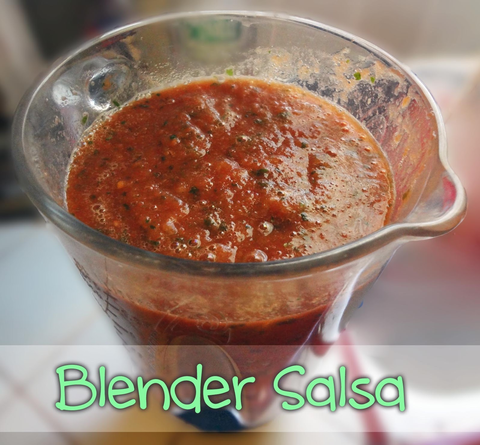 The Healthy Crafty Foodie Blender Salsa!