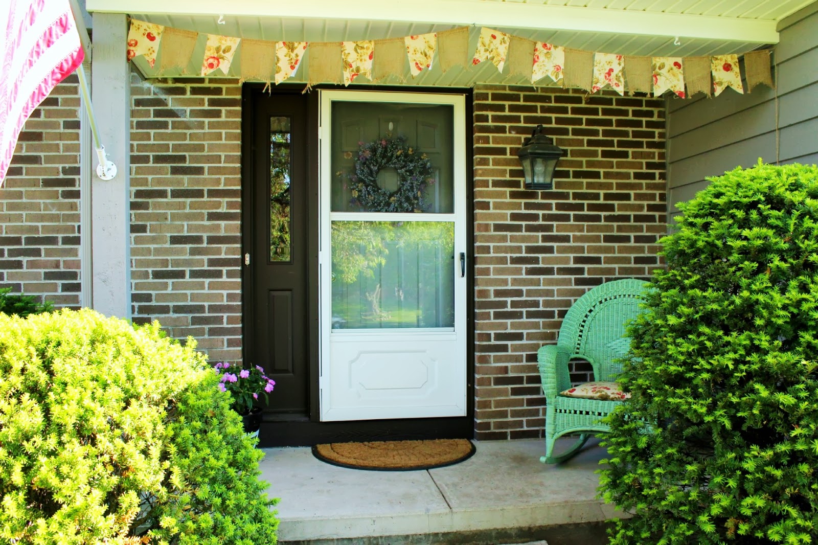 Raising Up Rubies Blog diy pennant bunting & a summer front porch♥
