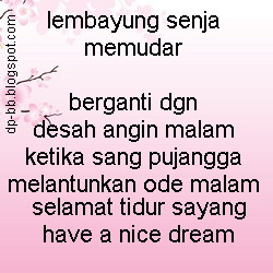 Display Picture for Blackberry: DP BB: Ucapan Selamat Tidur