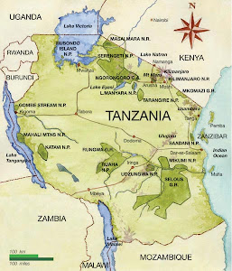 Kart over Tanzania!