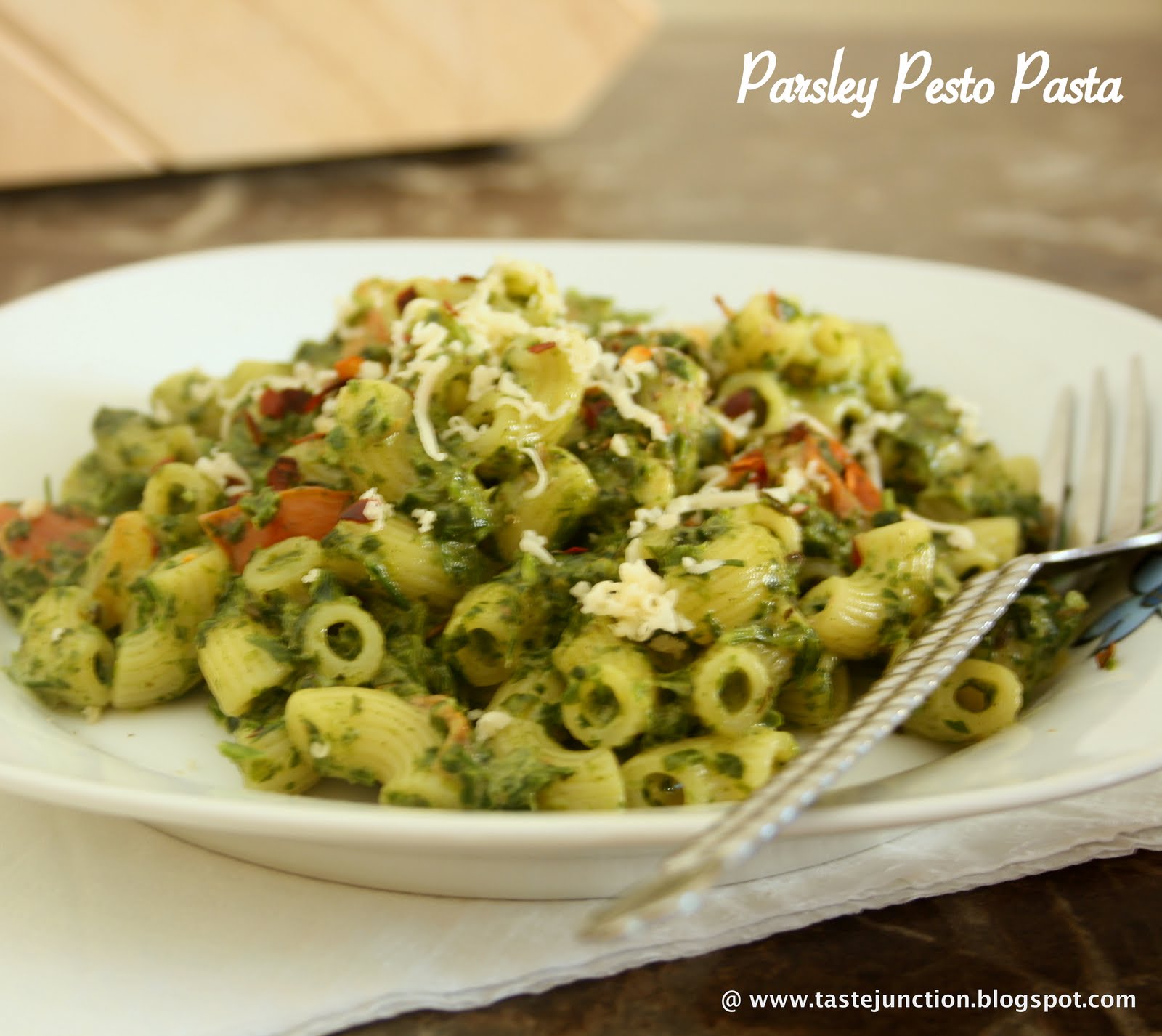 Parsley Pesto Pasta Taste Melanger