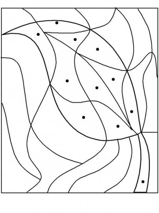 Autumn Lights Picture: Autumn Leaves Coloring Pages