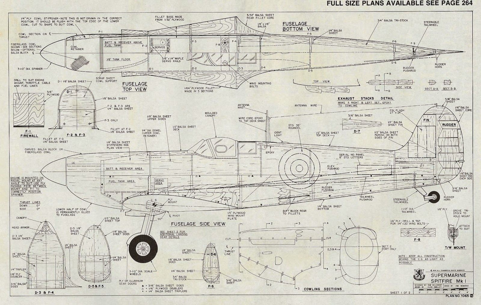 supermarine spitfire plans Jennies Blog supermarine spitfire mk xiv