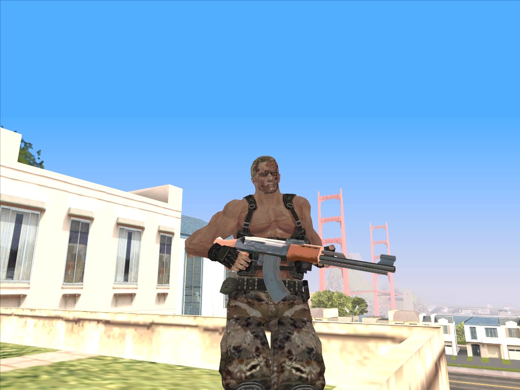 GTA San Andreas Resident Evil 4 Remake Jack Krauser Mod 