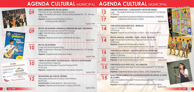 Agenda Cultural 475 Aniversario de Arequipa 2015