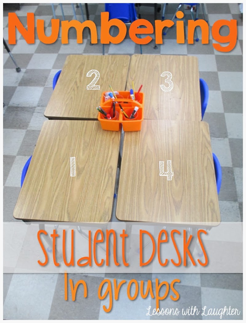 Lessons with Laughter Bright Ideas Numbering Student Desks in Groups