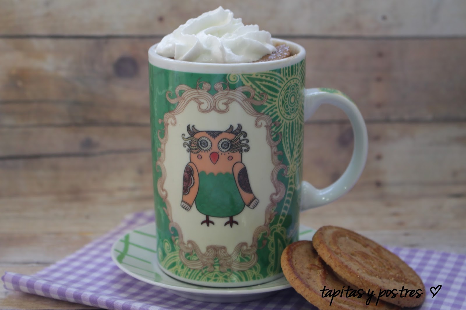 Tapitas y Postres Mug cake café bombón