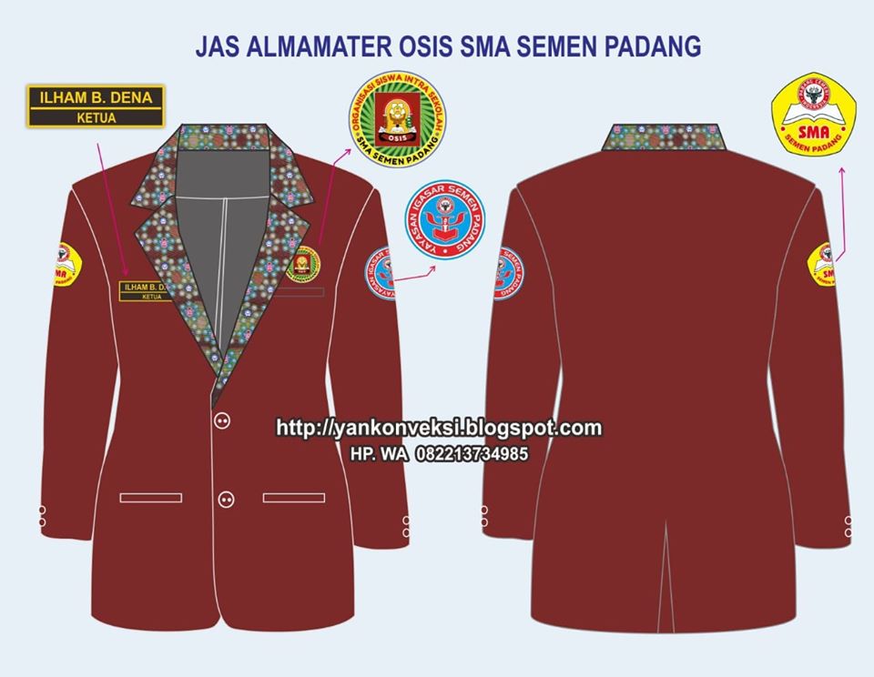 JAKET  ALMAMATER OSIS SMA