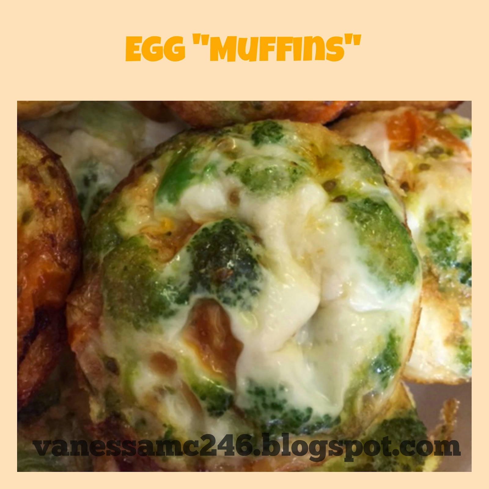 Breakfast Egg "Muffins" Gluten free, dairy free Vanessa.Fit