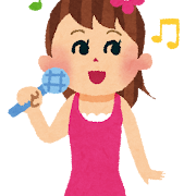 アイドル・歌手のイラスト(職業)