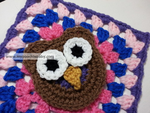 Raising Mimi @PoochieBaby: Owl Granny Square Crochet Pattern