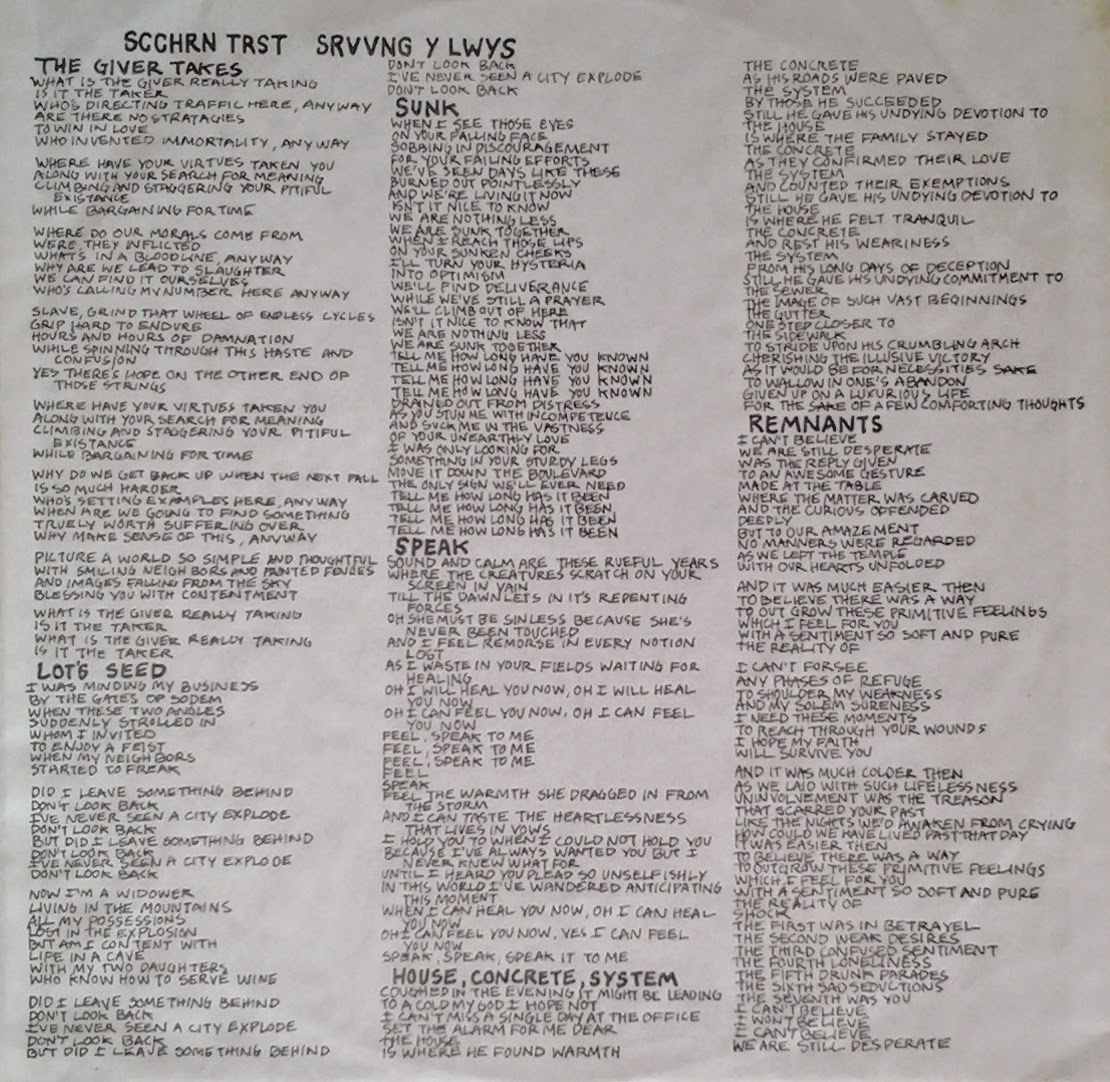 Der Musik Blog Aus Freiburg Saccharine Trust Surviving You Always