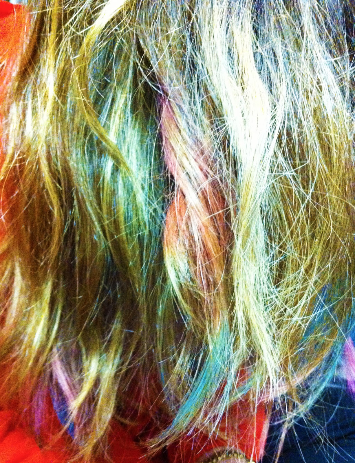 fox and gypsy Hair Chalking