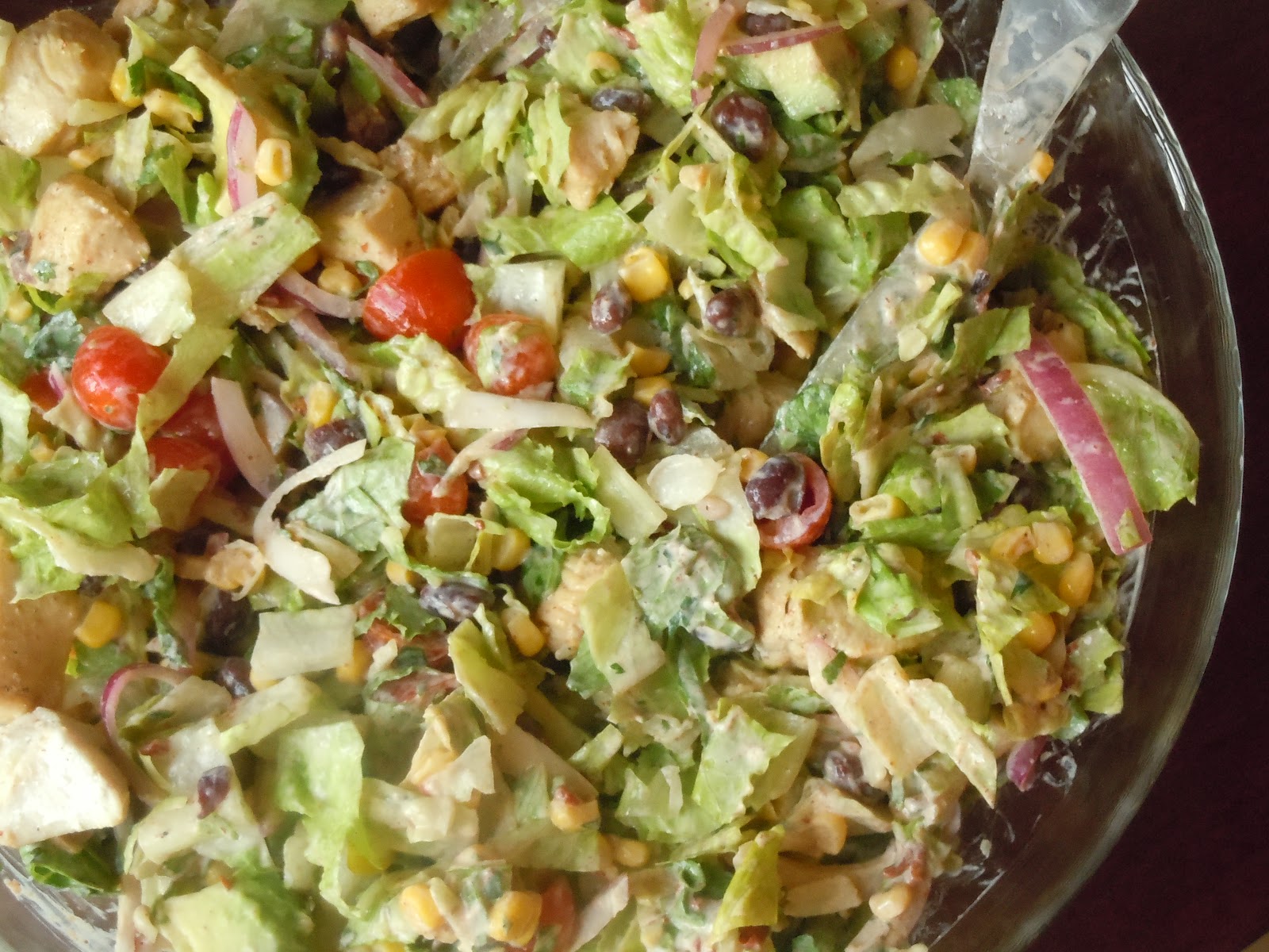 The Savvy Kitchen Chipotle Chicken Taco Salad