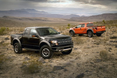 Two ford raptor